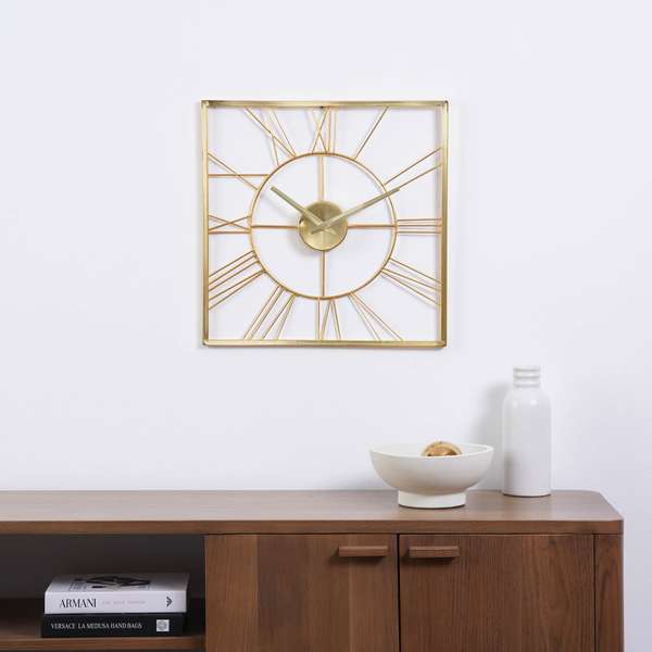 Maverick Wall Clock gold Pan Home Furnishings